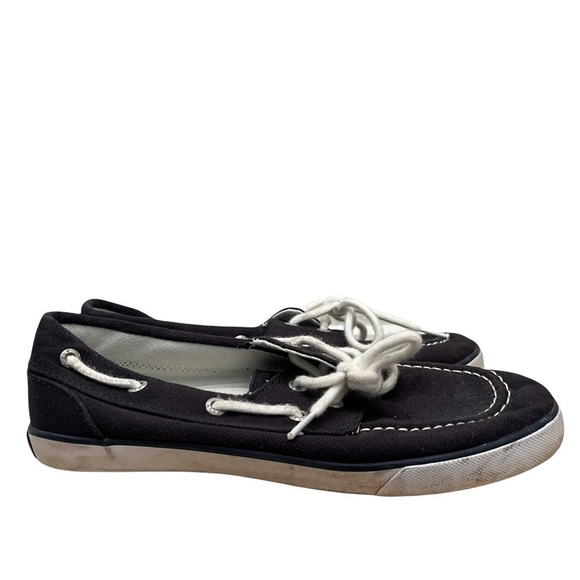 Polo Ralph Lauren Navy Blue & White Low Top Canvas Sneakers 3 - Picture 1 of 6